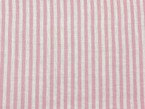 ผ้าเมตร ผ้าลินิน ผ้าลินินลายทาง ลายริ้ว สำหรับตัดเสื้อ หน้ากว้าง 55 นิ้ว หน่วยขายเป็นเมตร