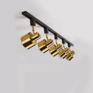 Nordic ชุบทองและ Led ไฟส่อง Led โคมไฟห้องเรียนห้องร้านอาหารห้องนอนห้องนั่งเล่นไฟผนังพื้นหลังแสง Shop Track
