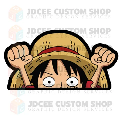PEEKER STICKERS One Piece Monkey D Luffy Gear 4 Gear 5 Waterproof