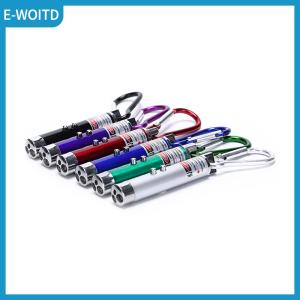 【E-WOITD】 3 In 1 Red Laser Pointer Pen Flashlight Counterfeit Money Detector Climbing Hook