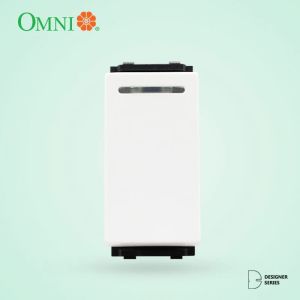 OMNI 1-Way Illuminated Switch in Ivory 16A Designer Series - DWS-214