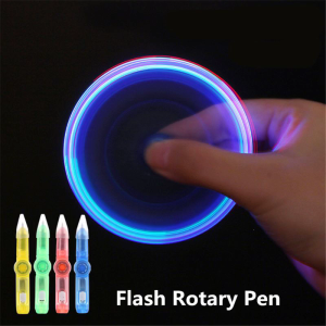 Finger Spinner Glowing Pen Brain Training Supplies Portable with Colorful Painting Table Game for Creative Baby Gift