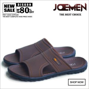 Joemen Sandal S 17 Sandal Pria Kulit Selop Anti Slip Outdoor Traveling Kekinian