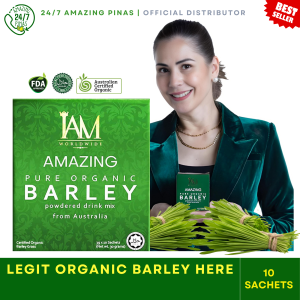 Original IAM Amazing Pure Organic Barley Grass from Australia trusted by Mariel Padilla  (10 Sachets) for Thyroid
