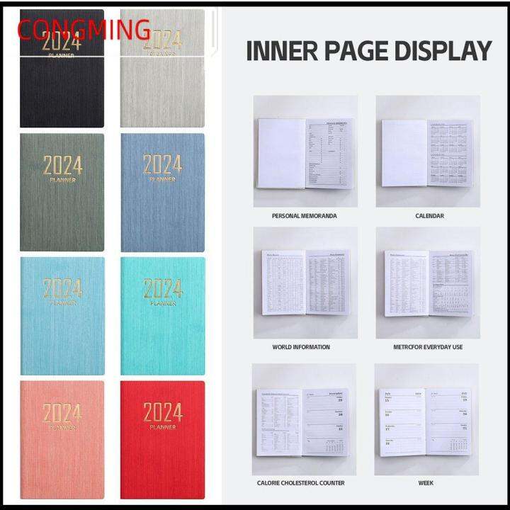 CONGMING Pocket 2024 Agenda Book With Calendar A7 Notebooks High   2ed63ac1f254f23ccba34da2f596e07f  720x720q80 