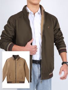 2025 เสื้อแจ็คเก็ตสองด้านล่าสุด ，กระเป๋ามีซิป 100% cotton