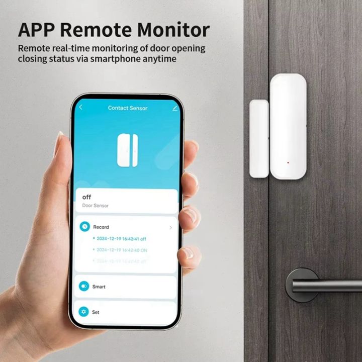 -Open Close Detector Wifi Tuya Door Window Sensor Smart Life Remote ...