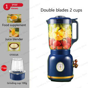 Juice Blender 600W Multifunctional Juice Soymilk Grinder 1.5L Small Automatic Fast Juicer