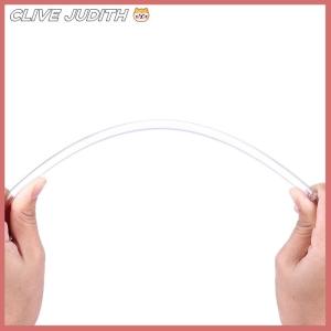 CISWGE 10 cái long lanh màu trắng nhựa rơm 9 inch dài tái sử dụng cứng uống ống hút cho cốc Cốc Cốc Cốc chai