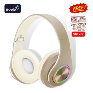 Avvic B39 Headphone Bluetooth Wireless Headset LED Stereo HiFi Bass Music Gaming