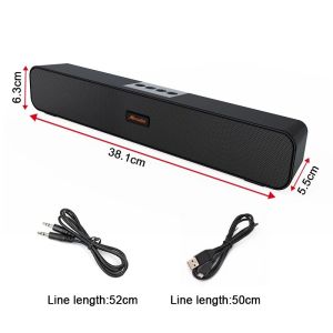 Meridos Bluetooth Speaker TV SoundBar Wireless Bluetooth Home Surround SoundBar For PC Theater Multi Connection AUX USB Bluetooth Gaming Movie Sound System