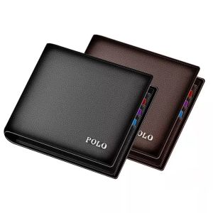 Dompet Pria POLO + Box - Dompet Pria D600 Dompet Kartu Dompet Resleting Dompet Murah