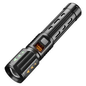 Telescopic Zoom Bright Light Flashlight for All Seasons Outdoor Enthusiasts  Adults  Cycling  Hiking  Climbing  Fluorescent Brightness  Fluorescent Display