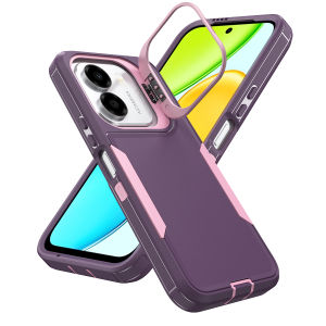 Giá dựng máy ảnh trường hợp đối với Honor x7e x6e X6D X5C cộng với X5D 5g 2in 1 vỏ điện thoại kiểu áo giáp chống sốc ống kính khung protectio Bìa