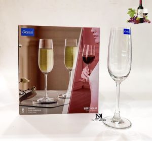 Bộ 6 Ly Champagne thuỷ tinh OCEAN - The Moment of Prestige Edition