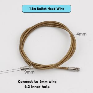 VIVAZ Carbon Steel Wire Puller Connector Head Electrician Tools Cable Puller Accessories Automatic Thread Guide Durable Connect To 6mm Wire Wire Cable Elastic Threader