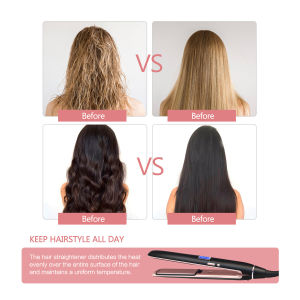 Professional hair straightener 2in1 flat iron curling straight hair fast ceramic heating nice hair straightener iron for hair ready stock