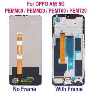 Original  LCD For OPPO A55 4G 5G CPH2325 PEMM00 PEMM20 PEMT00 PEMT20 Display Touch Screen Digitizer Assembly Replacement +Glue+Tool