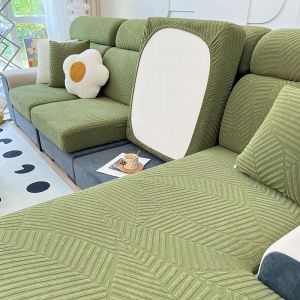 Waterproof Sofa Seat Cushion Cover for Living Room Adjustable Removable Jacquard Sofa Couch Cover Pets Kids Protector Slipcover
