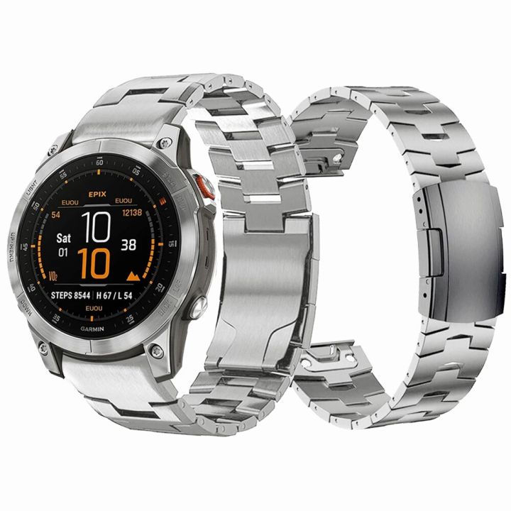Titanium Watch Straps For Garmin Fenix 7X 6X PRO 5X plus