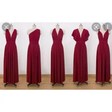 Buy Infinity Dress Burgundy Red online Lazada .ph