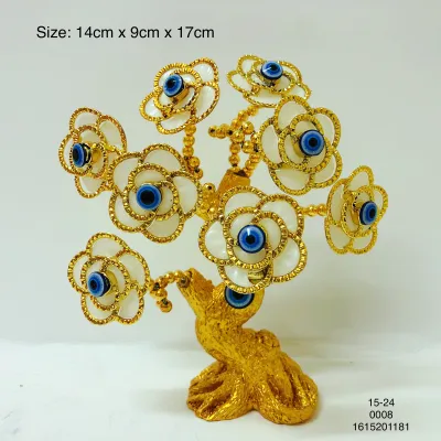 Protection Evil Eye Flower Tree Money Tree Wealth Tree Anti Evil Eye Figurine For Protection and Jealousy