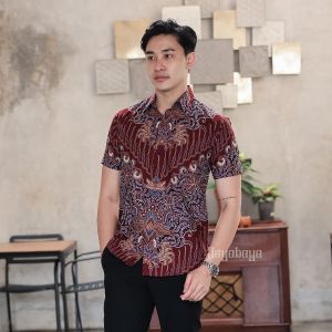 Jayabaya Batik ARZAQUNA Kemeja Katun Lengan Pendek