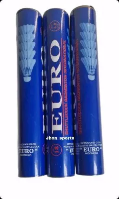 SHUTTLECOCK BADMINTON EURO BIRU STANDART PBSI DAN ORIGINAL