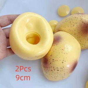 MAOMEI Khoai tây Lớp vỏ bóng rỗng tự làm Có thể tái sử dụng. Độ đàn hồi chậm. Bộ dụng cụ tự làm bóng nén Sáng tạo TPR mềm Da bóng thủ công Phụ kiện làm đồ thủ công