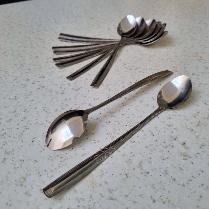 SENDOK TEH/ SENDOK ES PANJANG STAINLESS (PERLUSIN)