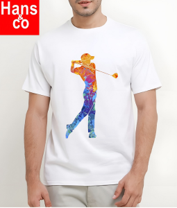 Kaos Pria 3 Dimensi Motif Animasi Golf Tshirt Oblong Katun 24s H0140 By Hans & co