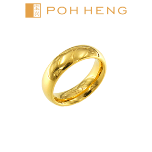 Poh Heng Jewellery 22K Adore Band in Yellow Gold[Price By Weight]