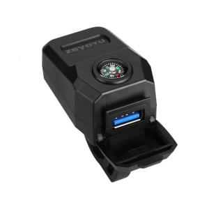 Motorcycle USB Chargers Waterproof Fast Charging System 36W Builtin Compasses Navigation For Road Trips