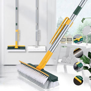Chổi chà sàn 3in1 Thiết Kế Đầu Gạt Nước và Đầu Chổi Xoay 120 Độ