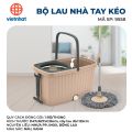 Bộ lau nhà xoay 360 độ, chiếu cao linh hoạt ,di chuyển thuận tiện, bông lau sợi nhỏ làm sạch nhanh nhựa việt nhật. 