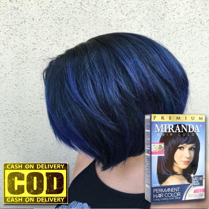 cat rambut miranda warna blue black  pewarna rambut miranda BPOM miranda magic hair color