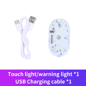 SEAMETAL Mini Led Touch Light Wireless Car Interior Roof Reading Lamp LED Small Night USB Charging