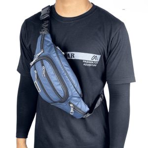 Tas Selempang Waterproof Polo Amstar 7 Ruang Waist Bag Tas Pinggang Pria Wanita