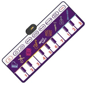 Kids Multifunction Musical Piano Mat with Midi Baby Mat Toddlers Floor Piano Keyboard Musical Carpet Educational Toys Kids Gifts2026