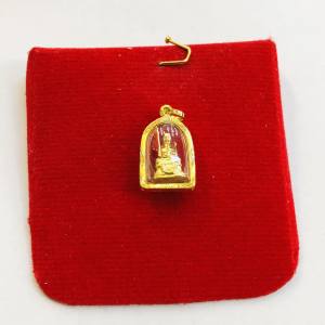 จี้หลวงปู่ทวด ระฆังเล็กรมดำ สำหรับสร้อย 1สลึง เลี่ยมทองคำแท้90% (กันน้ำมีใบรับประกัน)
