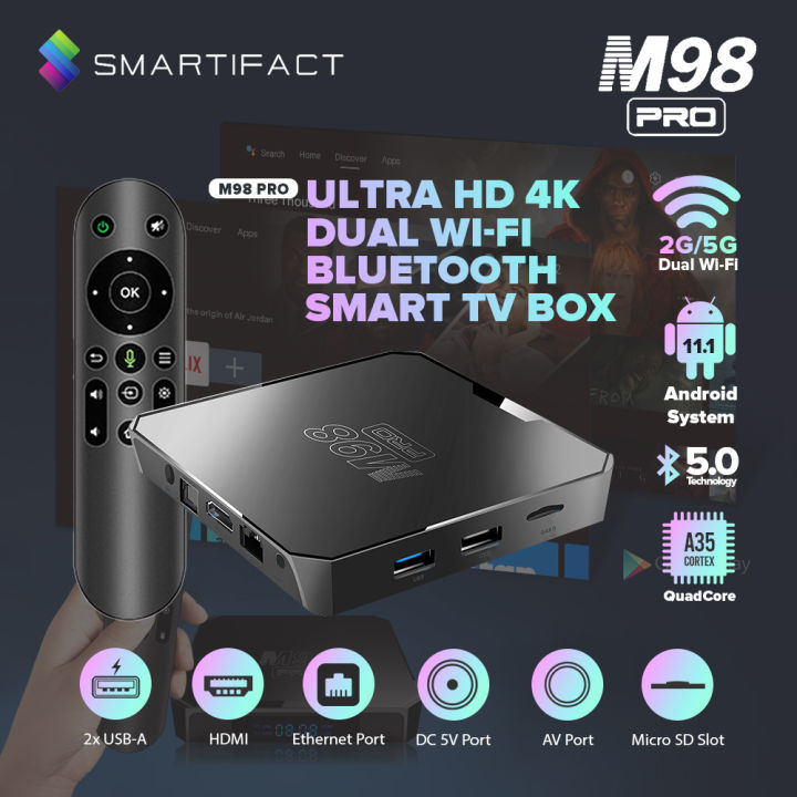 Smart TV BOX 5G MXQ PRO 4K 2+16GB ANDROID 11.1