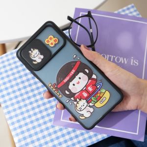 Uniqcase Softcase Camera Slide Protection Motif - KG 03 -  For [Poco M3 Note 10 pro 5g Note 10 pro 4g Note 8 pro Nite 7 Note 10 4g Note 8 Note 5 R 8A R Note 11 R 9a  ] - case kamera geser - camera - macaron - case macaron geser - casing - case lucu