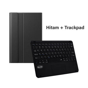 Keyboard Case iPad 9 / 8 / 7 10.2 inch 2021 2020 2018 Flip Cover Sarung Casing Portabel Bookcover Bluetooth Key Board Trackpad Touchpad Nirkabel Android Windows IOS Standing Stand Kesing Papan Ketik Kibord