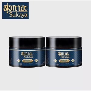 SUKAYA สุกายะ  สูตรเนื้อบาล์ม 100% เนื้อขี้ผึ้ง สูตรสมุนไพรไทยเข้มข้นพรีเมี่ยม เมื่อย  โปร2กระปุก