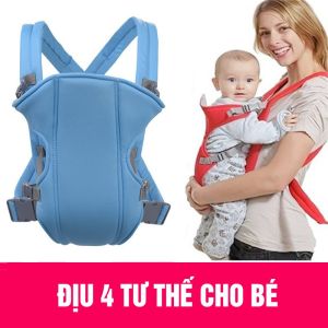 Địu em bé 4 tư thế Baby Carrier thoáng mát phù hợp với mọi thời tiết