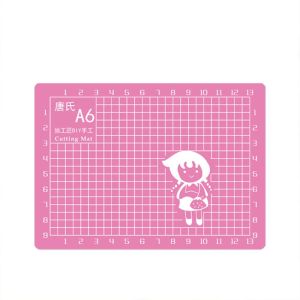 FDGFGG Mini PVC Writing Mats Repair Tools DIY Crafts Workbench Patchwork Mats Engraving Board Paper Cutting Board A6 Gridded Cutting Mat