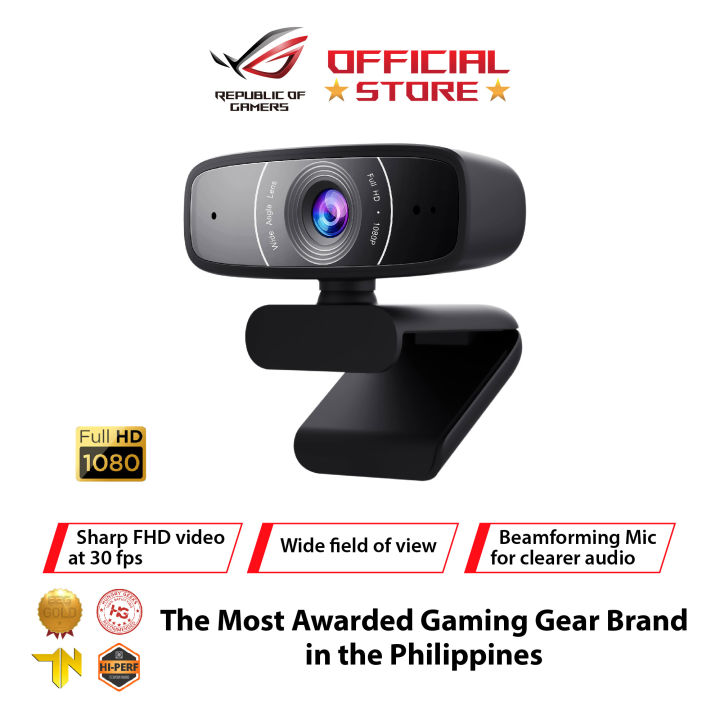 ASUS Webcam C3 USB camera with 1080p 30 fps recording beamforming
