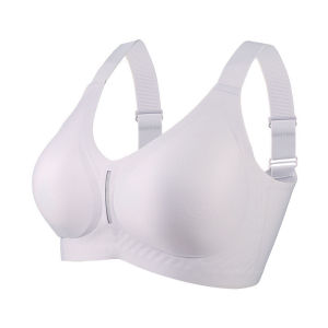 Full Cup Bra Plus Size Big Breast Look Small Bra Minimizer Jelly Support Nonmarking Seamless Lightweight Anti-Sagging ​​Lingerie