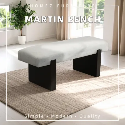 (FREE Shipping) KitchenZ Neo Dining Set 4/6 Seater with Martin Bench Solid Rubberwood - DT-NEO(15090)