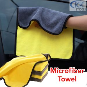 Cleaning Cloths Towel Good Quality Nano Ultra Microfiber Car Cleaning Towel Smooth and Delicate Grey Yellow 30x30cm/30x60cm